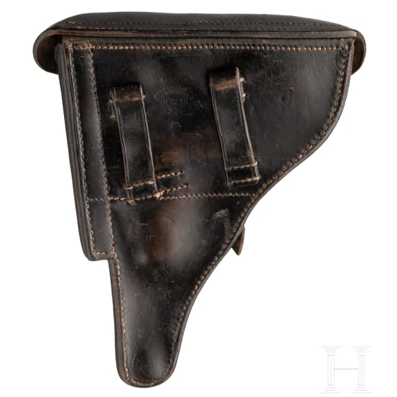 A Luger pistol by Mauser, code "1939 - 42", with holster