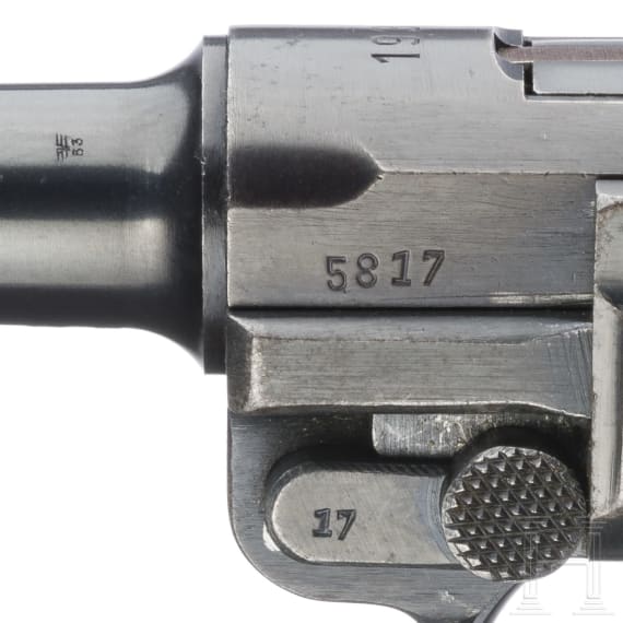 A Luger pistol by Mauser, code "1939 - 42", with holster