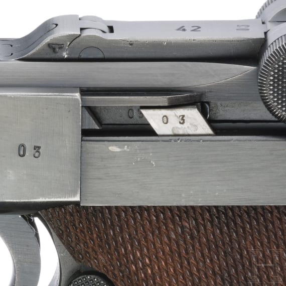 Pistole 08, Mauser, Code "1940 - 42", mit Koffertasche