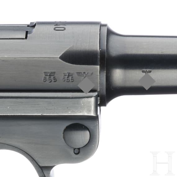 Pistole 08, Mauser, Code "1940 - 42", mit Koffertasche