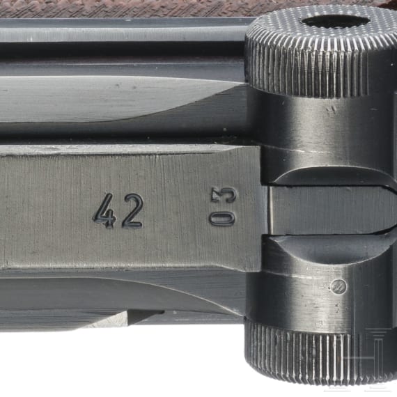Pistole 08, Mauser, Code "1940 - 42", mit Koffertasche