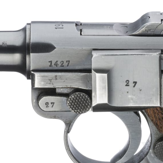 Pistole 08, Mauser, Code "1940 - 42", mit Koffertasche