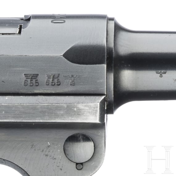 Pistole 08, Mauser, Code "1940 - 42", mit Koffertasche