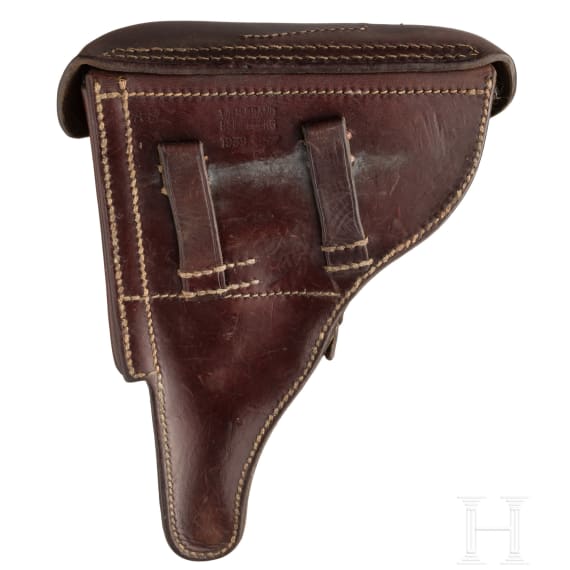 A Luger pistol by Mauser, code "1940 - 42", with holster, Kriegsmarine