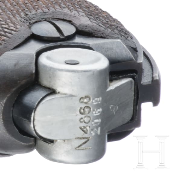 A Luger pistol by Mauser, code "1940 - 42", with holster, Kriegsmarine