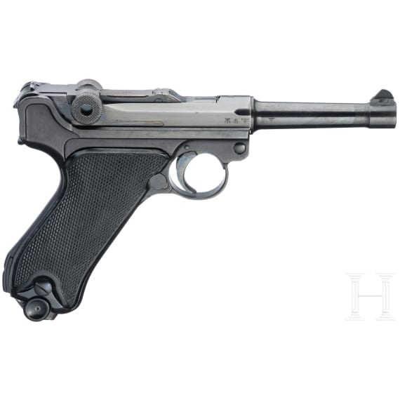 A Luger pistol by Mauser, code "41 - byf"