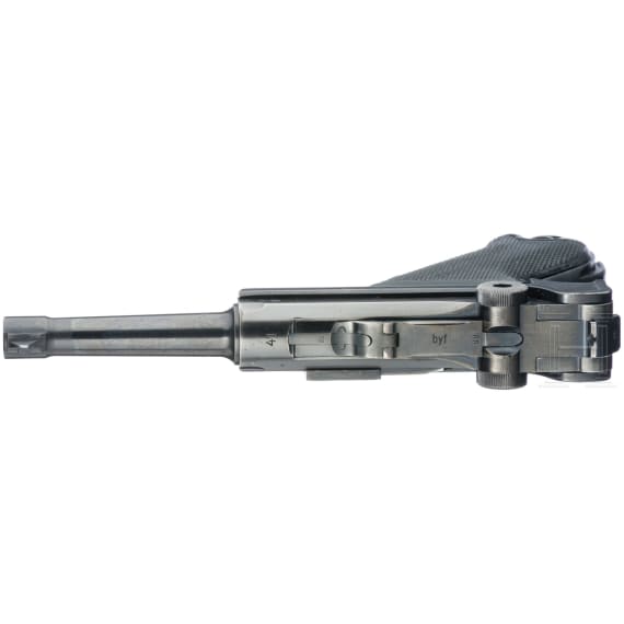 A Luger pistol by Mauser, code "41 - byf"