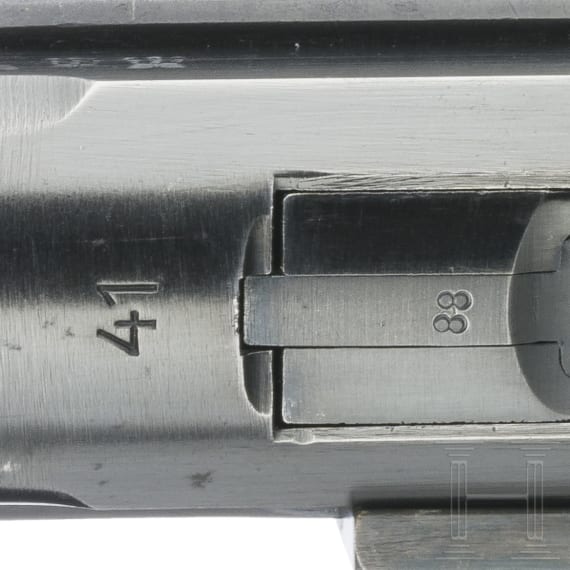 A Luger pistol by Mauser, code "41 - byf"