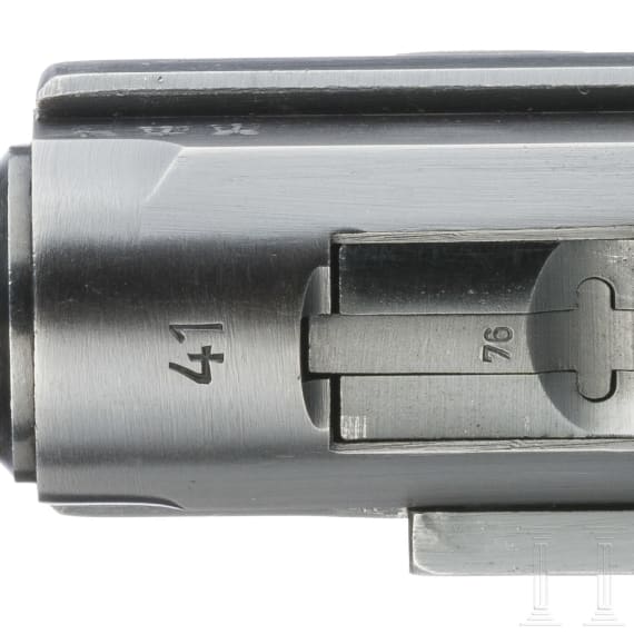 A Luger pistol by Mauser, code "41 - byf", with holster