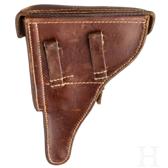 A "K&uuml;" marked Luger pistol by Mauser, code "41 - byf", 2 matching mags, holster; Luftwaffe