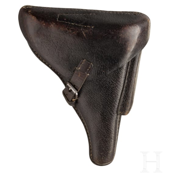 Pistole 08, Mauser, Code "42 - byf" mit SS/Totenkopf und Koffertasche