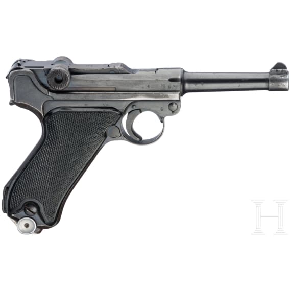 Pistole 08, Mauser, Code "42 - byf", mit Koffertasche
