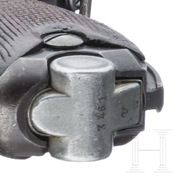 An Artillery Luger by Mauser, 1936, with shoulder stock and holster, Lithuanian contract
