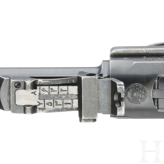 An Artillery Luger Mod. 1935/36 by Mauser, with shoulder stock and holster, Persian contract