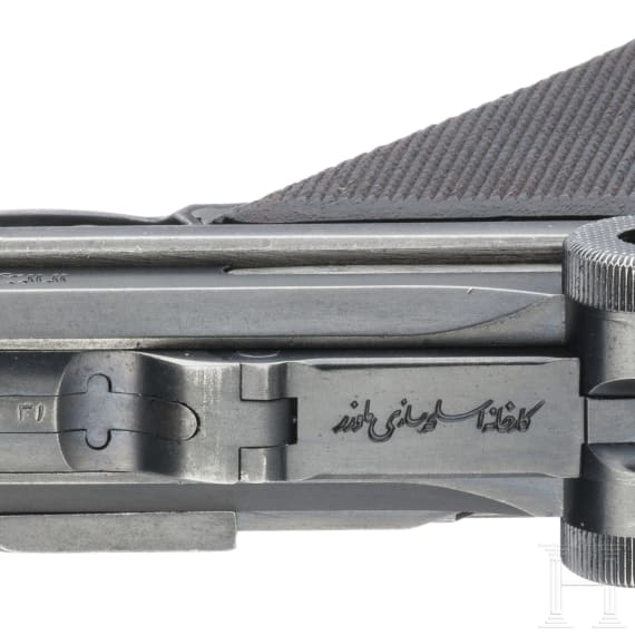 An Artillery Luger Mod. 1935/36 by Mauser, with shoulder stock and holster, Persian contract