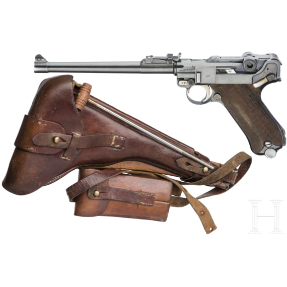 An Artillery Luger Mod. 1935/36 by Mauser, with shoulder stock and holster, Persian contract