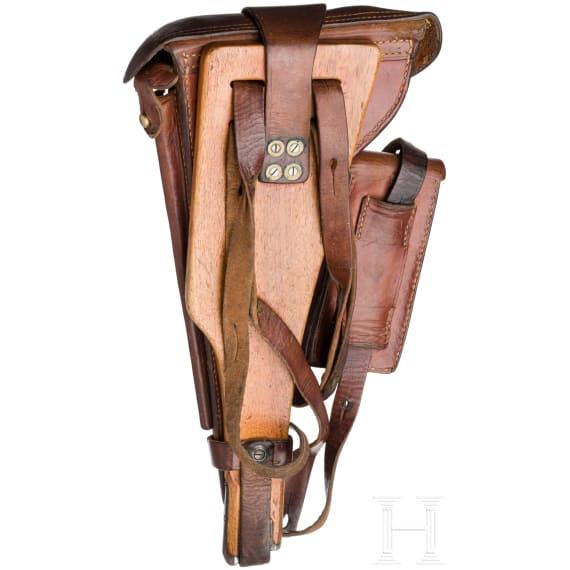 An Artillery Luger Mod. 1935/36 by Mauser, with shoulder stock and holster, Persian contract