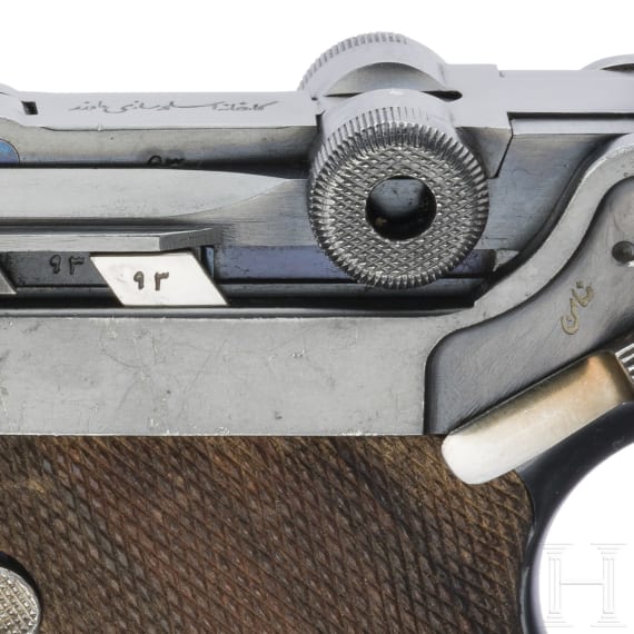 An Artillery Luger Mod. 1935/36 by Mauser, with shoulder stock and holster, Persian contract
