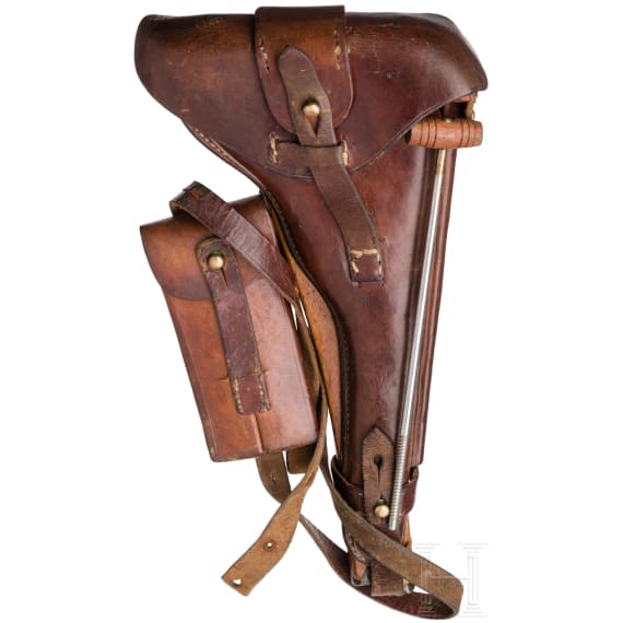 An Artillery Luger Mod. 1935/36 by Mauser, with shoulder stock and holster, Persian contract