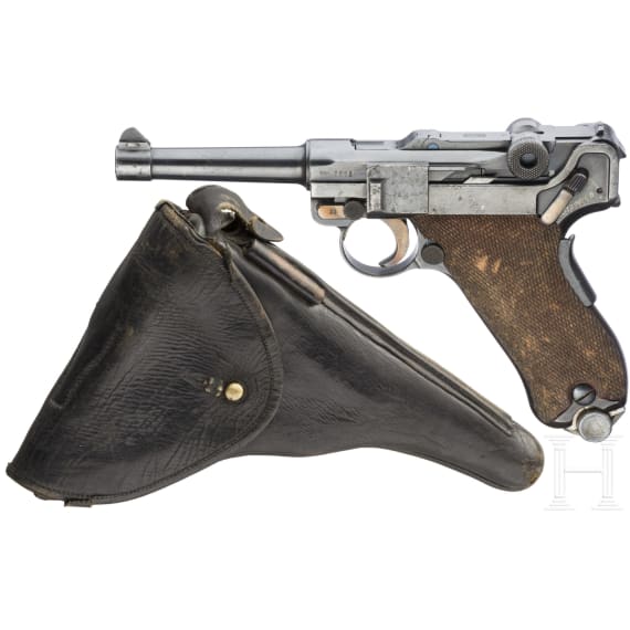 A Luger pistol Mod. 1906 by Mauser, 1935, Portuguese Navy, with holster