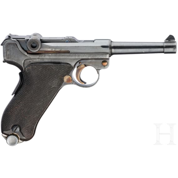 A Luger pistol Mod. 1906 by Mauser, 1935, Portuguese Navy, with holster