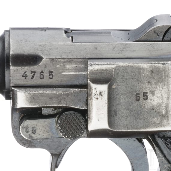 A Luger pistol by Mauser, code "42 - byf" (port. Mod. 942), with holster, Portugal