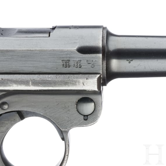 A Luger pistol by Mauser, code "42 - byf" (port. Mod. 942), with holster, Portugal