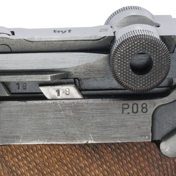 A Luger pistol by Mauser, code "42 - byf" (port. Mod. 942), with holster, Portugal