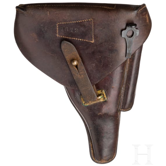 A Luger pistol by Mauser, code "42 - byf" (port. Mod. 942), with holster, Portugal