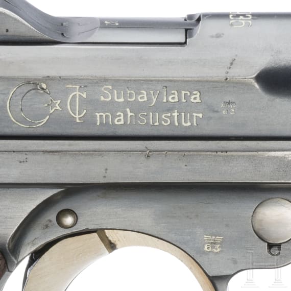 A Luger pistol by Mauser, 1936, Turkish contract