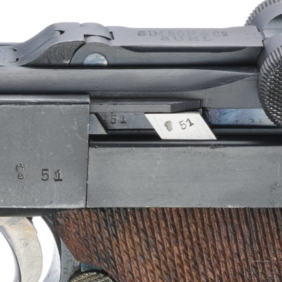 A Luger pistol by Simson & Co