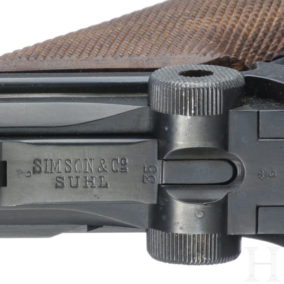 A Luger pistol by Simson & Co