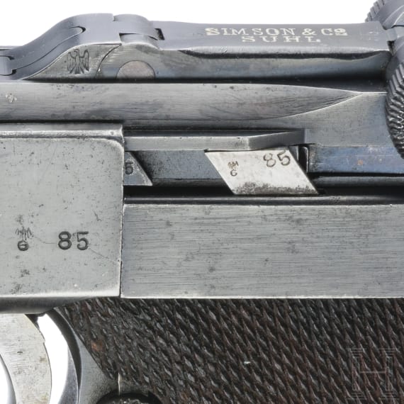 A Luger pistol by Simson & Co, no date