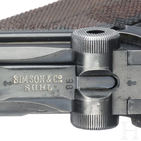 A Luger pistol by Simson & Co, no date