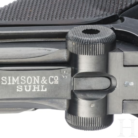 A Luger pistol by Simson, 1925