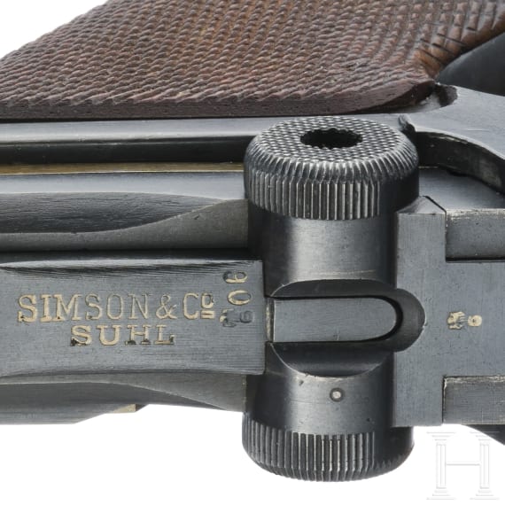 A Luger pistol by Simson, 1925