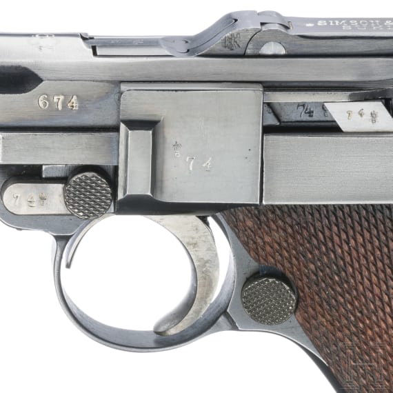 A Luger pistol by Simson, 1926