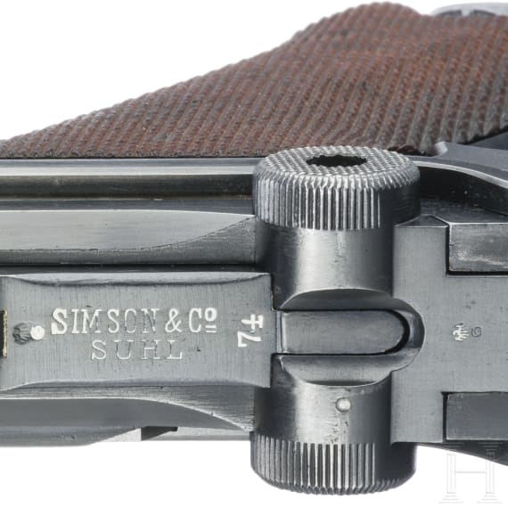 A Luger pistol by Simson, 1926