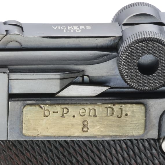 A Luger pistol Mod. 1906 (m/11) by Vickers Ltd., Dutch, East India