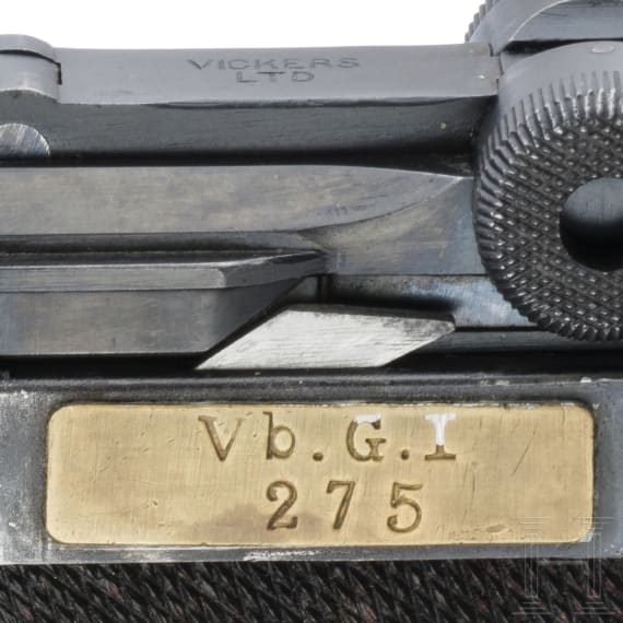 A Luger pistol Mod. 1906 (m/11) by Vickers Ltd., Dutch, East India