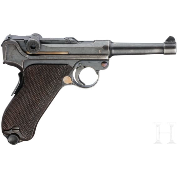 A Luger pistol Mod. 1906 (m/11) by Vickers Ltd., Dutch East India and Indonesia, with holster
