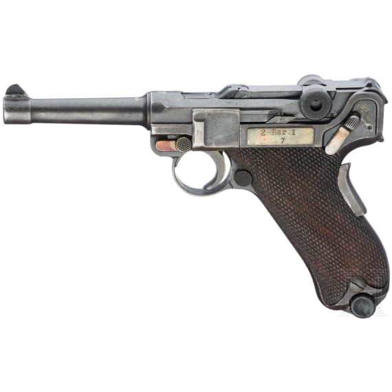 A Luger pistol Mod. 1906 (m/11) by Vickers Ltd., Dutch East India and Indonesia, with holster