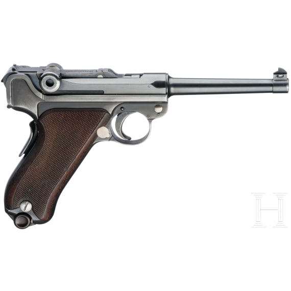 Parabellum Mod. 1906/24, W + F, mit Futteral