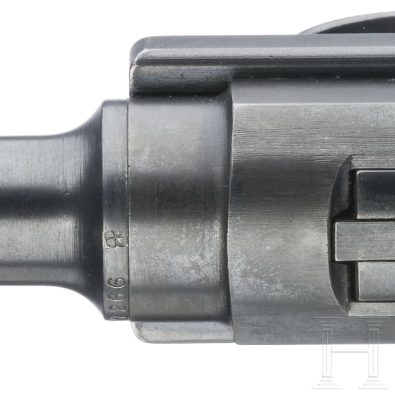 A Luger pistol Mod. 06/29 by W + F, with holster, Swiss ordnance