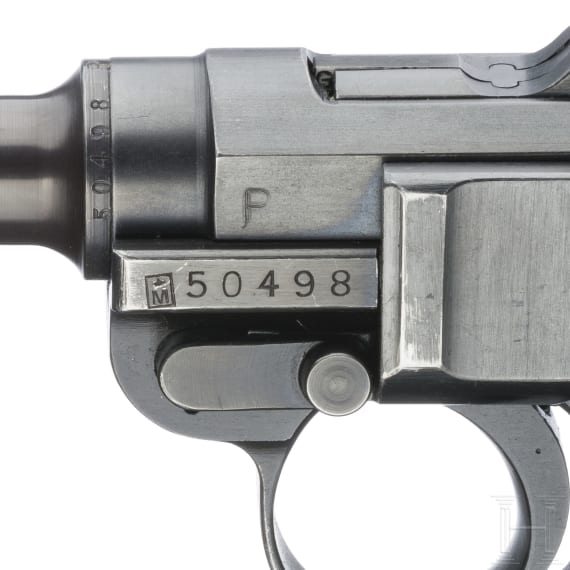 A Luger pistol Mod. 06/29 by W + F, with holster, Swiss ordnance