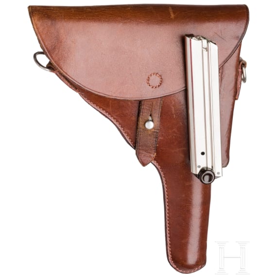 A Luger pistol Mod. 06/29 by W + F, with holster, Swiss ordnance