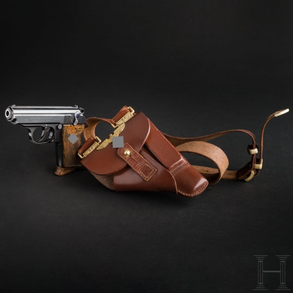 A Walther PPK, "Honor Weapon of the Political Leaders", in box, with party leader holster with shoulder strap