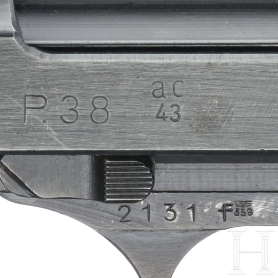 Walther P 38, Code "ac - 43", with holster
