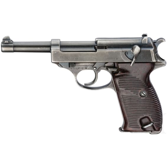 A Walther P 38, Code "ac - 43", with holster