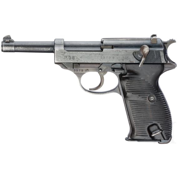 Walther P 38, Code "ac - 45", fnh-Lauf, mit Koffertasche